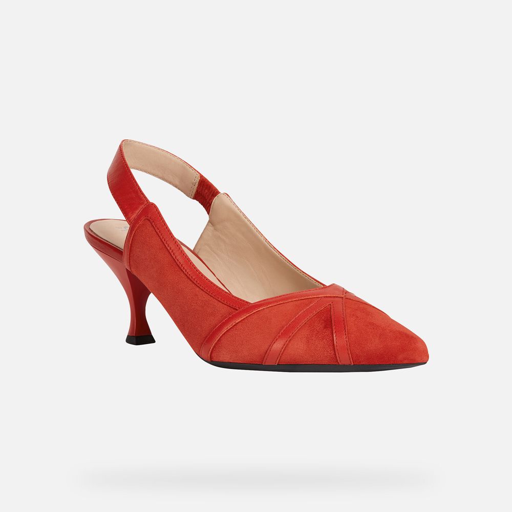 Geox Pumps Red Elisangel - Geox Womens Shoes - PYNAQV375